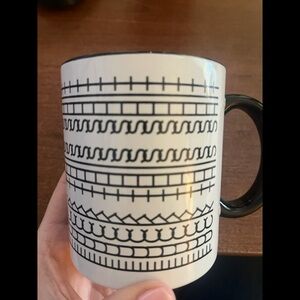 Novelty Black and White Patterned Mug